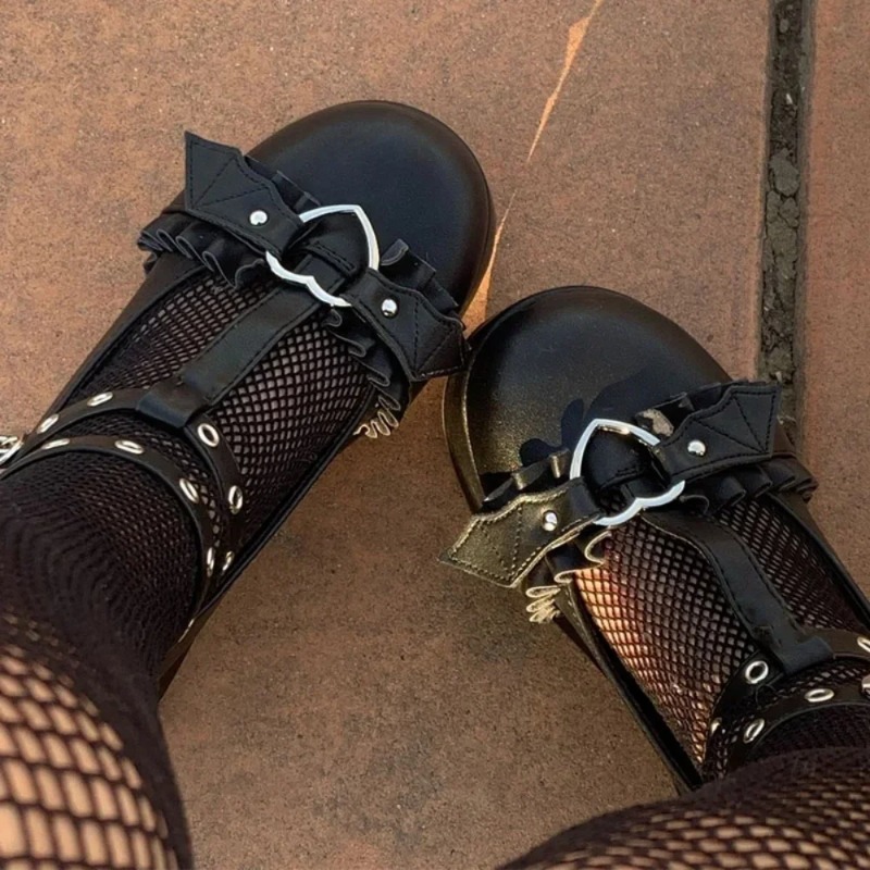 Women'S Fashion Shoes - Yeni Tatlı Kalp Toka Takozlar Mary