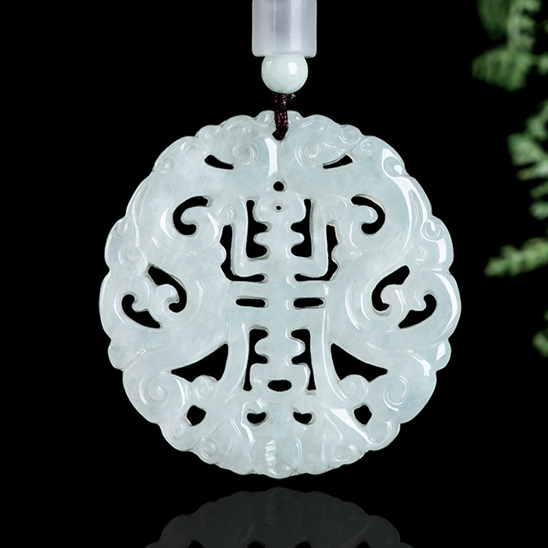Women Fashion Necklace - Birmanya Jadeit Ejderha Kolye Kolye Kadınlar