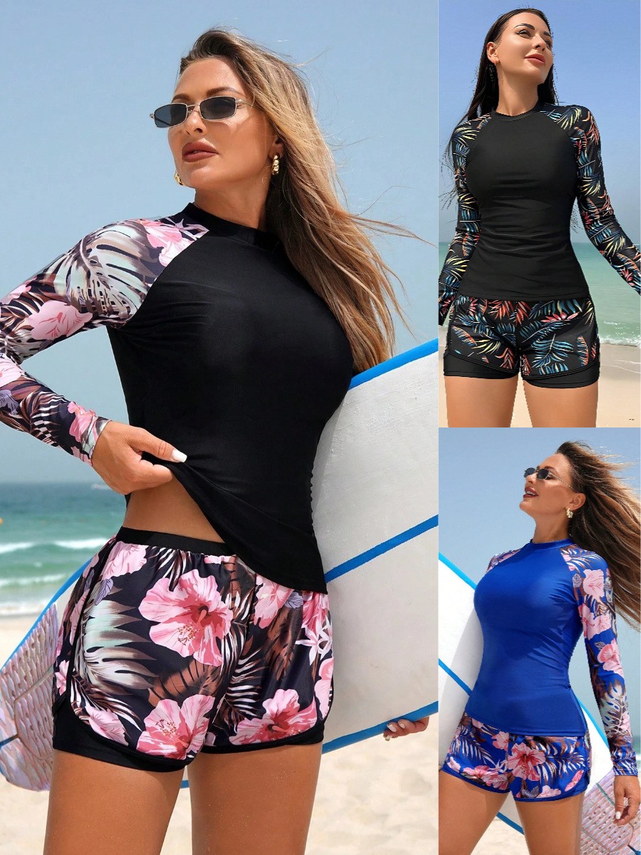 Crop Top Women - Y2k Tankini Kadın Uzun Kollu Crop