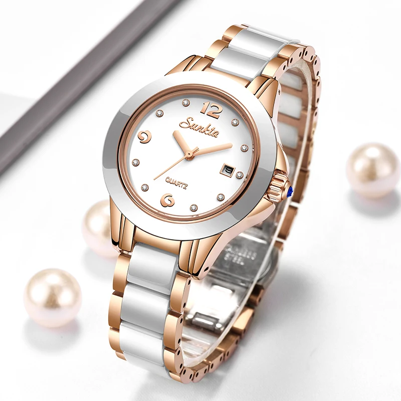 Women'S Fashion Quartz Watch - Sunkta Moda Rahat Kuvars Kadın Izle