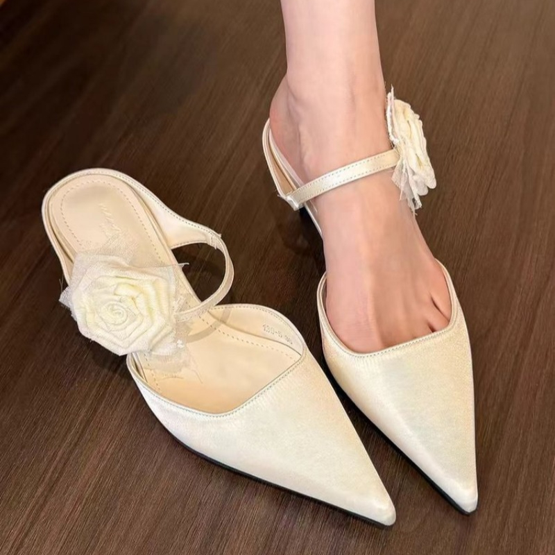 Women'S Fashion Underwear - Eilyken Seksi Ipek Slingback Sivri Burun