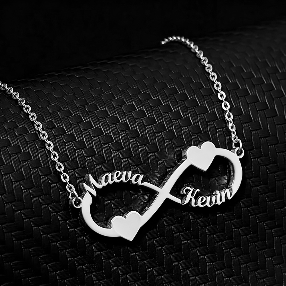 Women Fashion Names - Özel İsimli Kolye Sonsuzluk Kalp Kolye