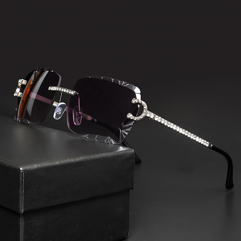 Women'S Fashion Eyeglass Frames - Moda Çerçevesiz Kare Güneş Gözlüğü Vintage
