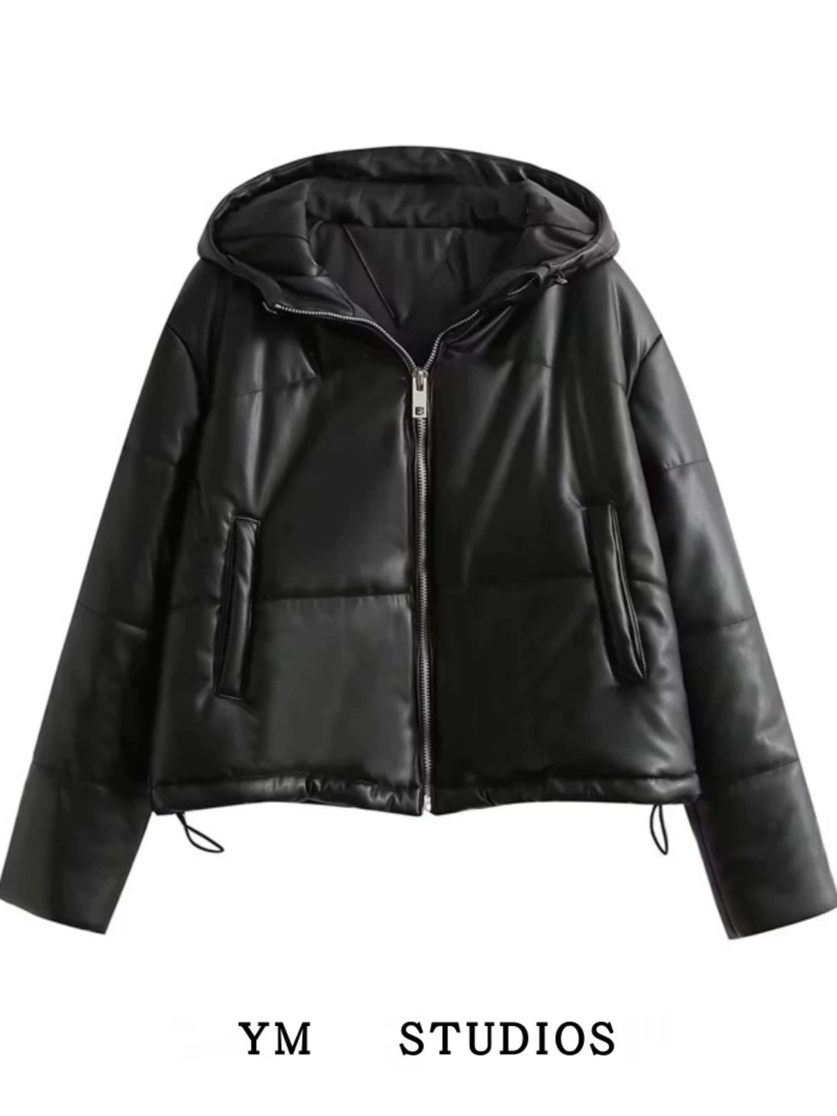 Women'S Fashion Leather Jacket - Gevşek Rahat PU Deri Ceket Kadın