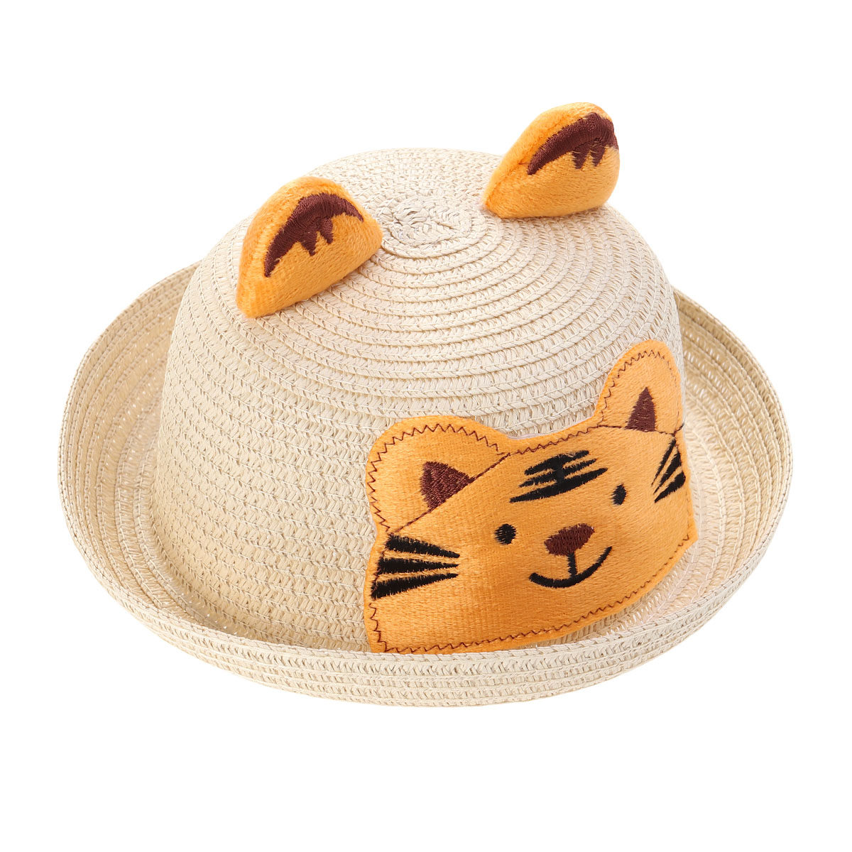 Straw Hat Summer - Çocuklar için Plaj Şapkası Hasır Yazlık