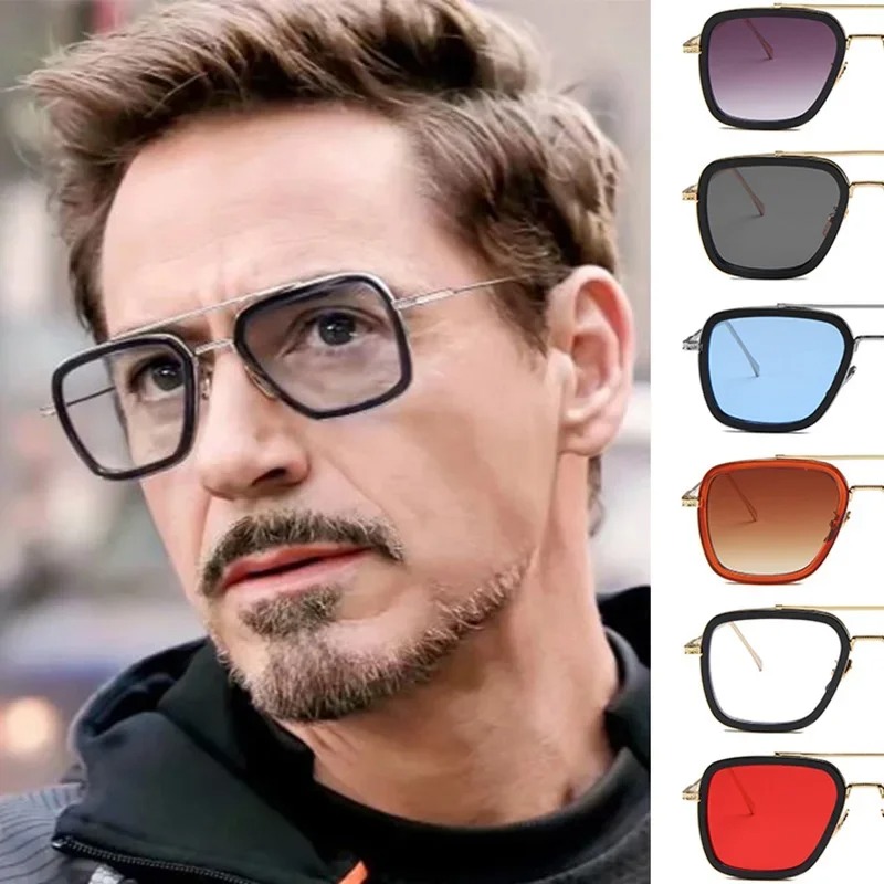 Women'S Fashion Eyeglass Frames - Steam Punk Tony Stark Güneş Gözlüğü