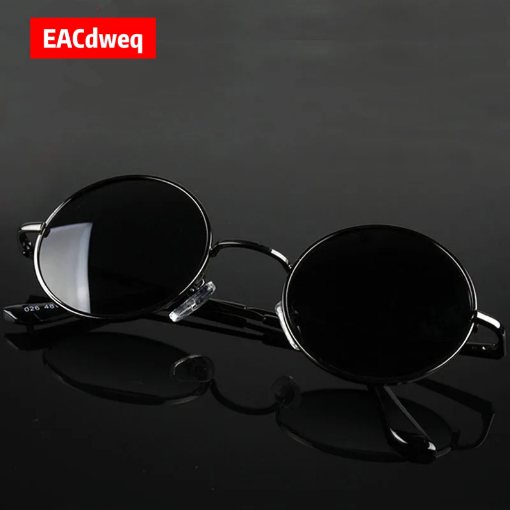 Women'S Fashion Eyeglass Frames - Retro Vintage Yuvarlak Güneş Gözlüğü Erkek