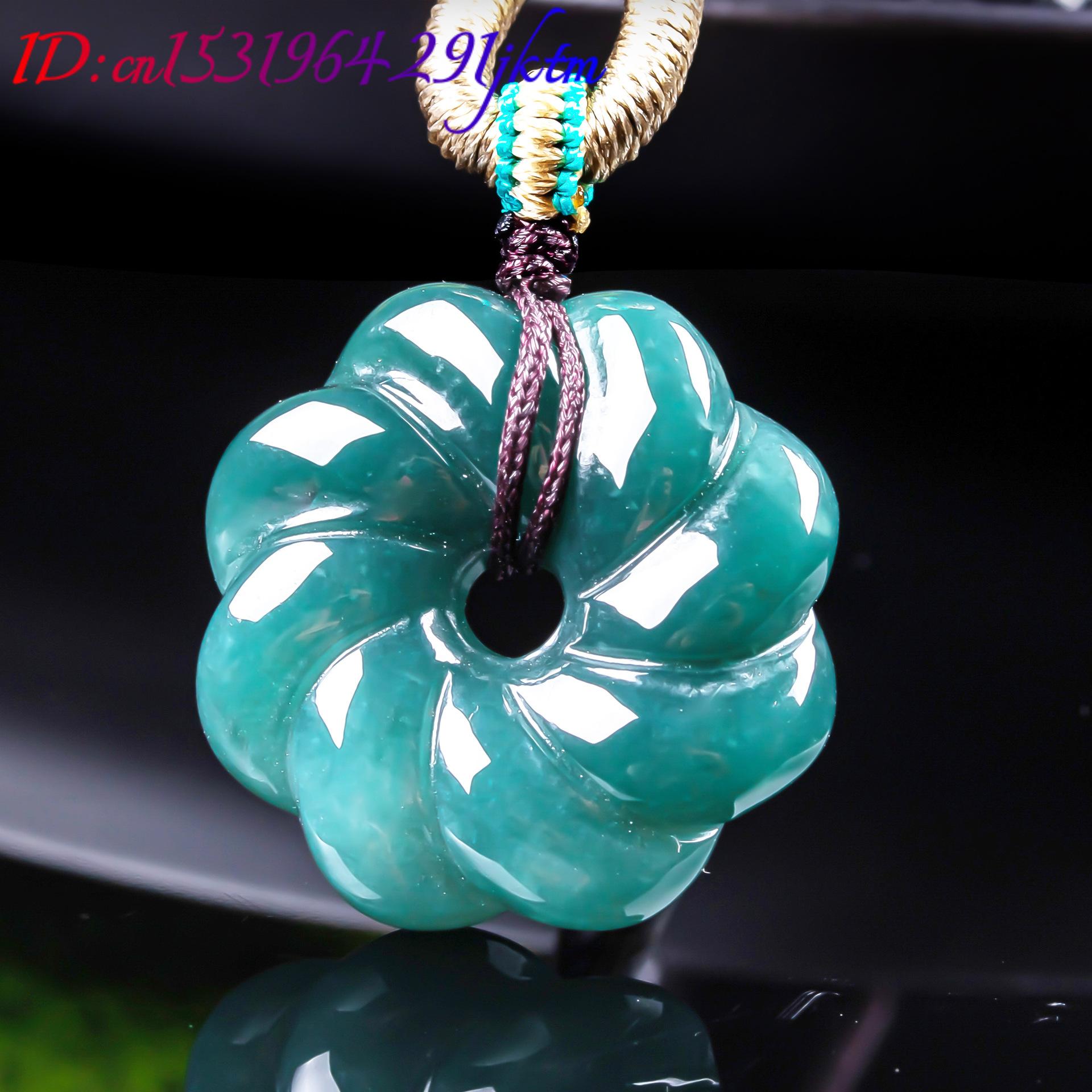 Doğal Birman Yeşim Taşı Çiçek  - Women Fashion Necklace incelemesi ve fiyatı