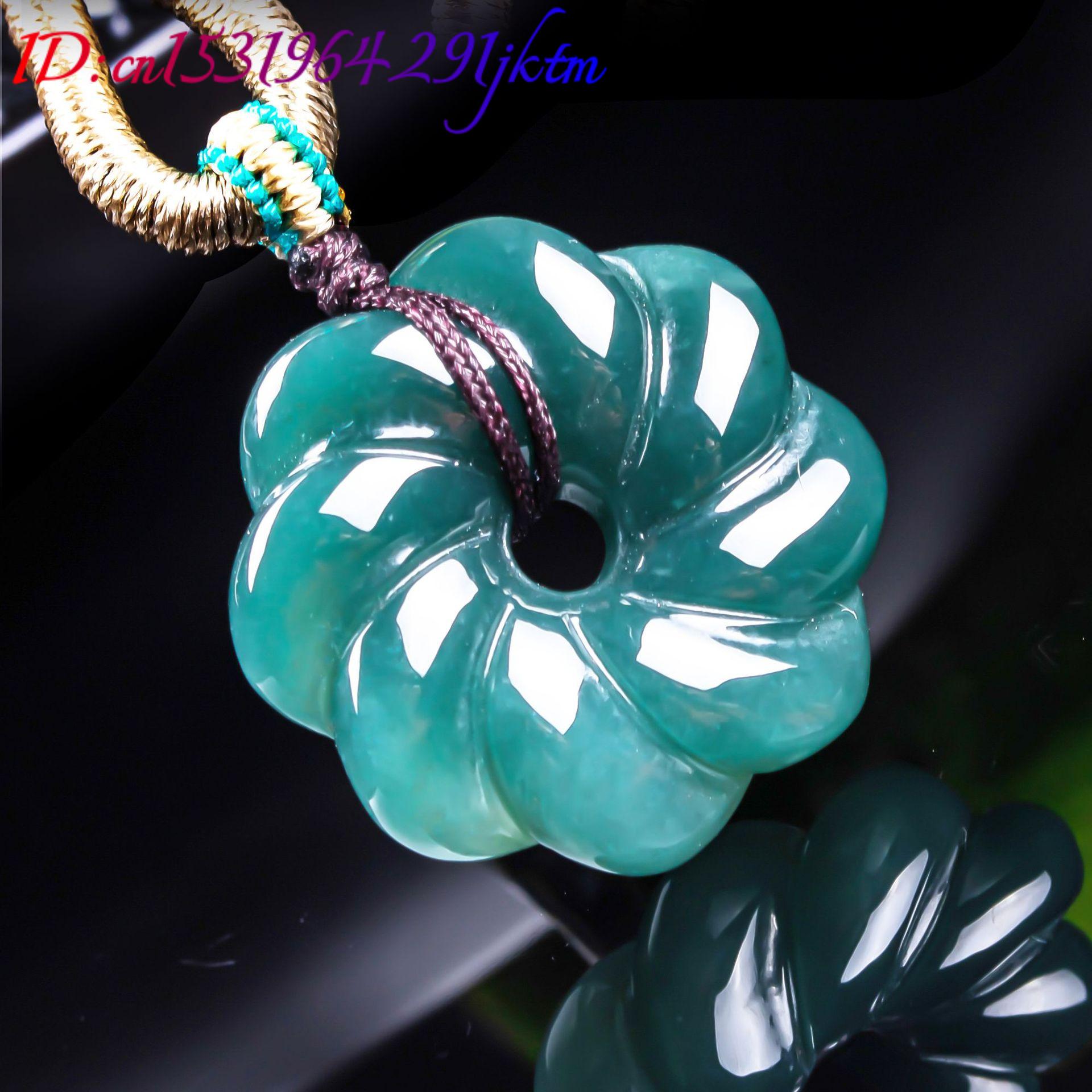Doğal Birman Yeşim Taşı Çiçek  - Women Fashion Necklace incelemesi ve fiyatı