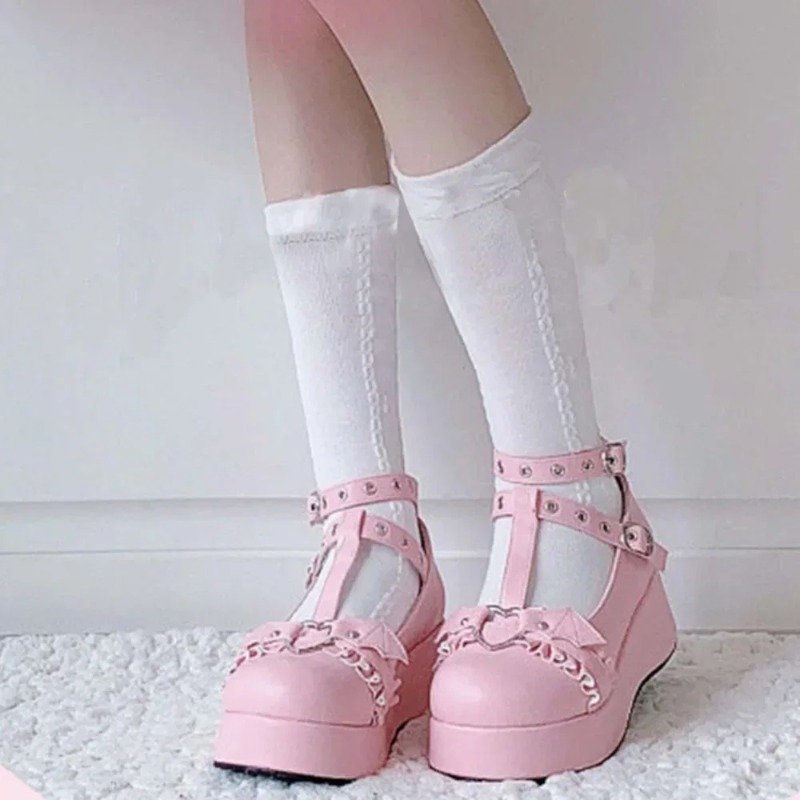 Yeni Tatlı Kalp Toka Takozlar  - Women'S Fashion Shoes incelemesi ve fiyatı