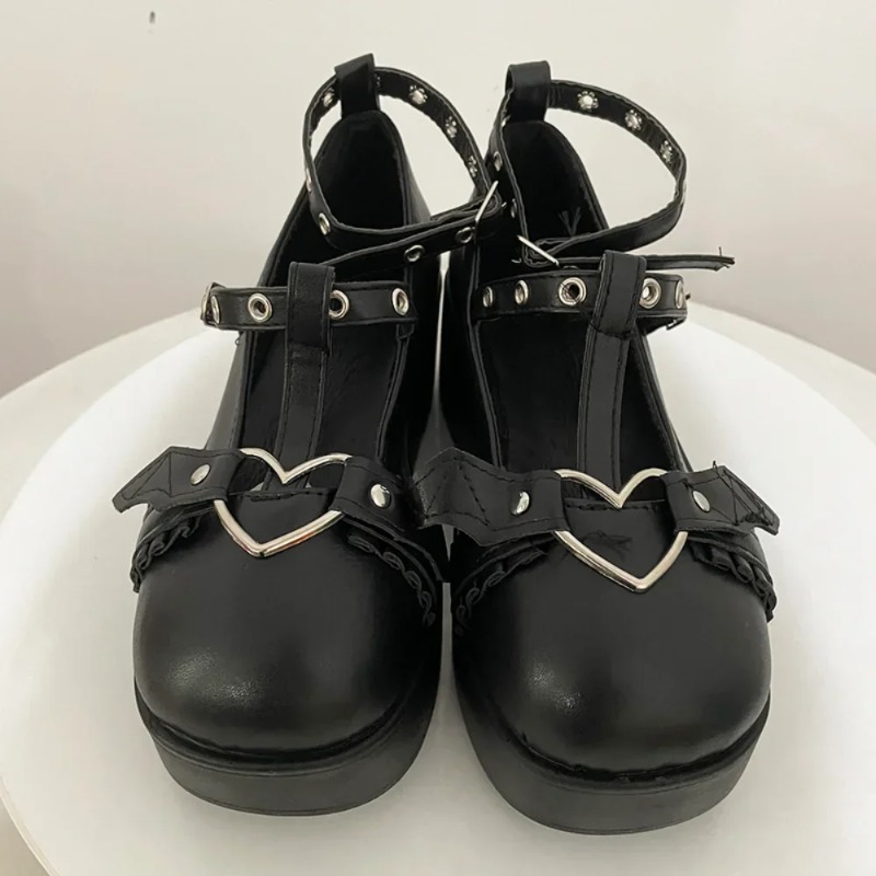 Yeni Tatlı Kalp Toka Takozlar  - Women'S Fashion Shoes incelemesi ve fiyatı