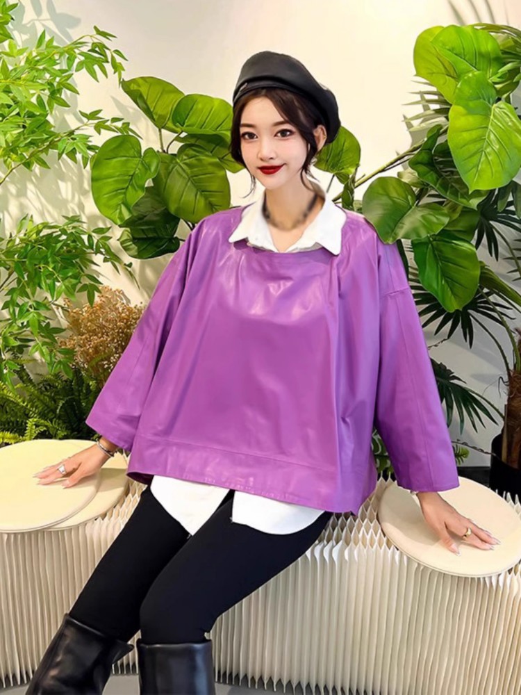 Kadın Hip Hop Hakiki Deri Ceke - Women'S Fashion Leather Jacket incelemesi ve fiyatı