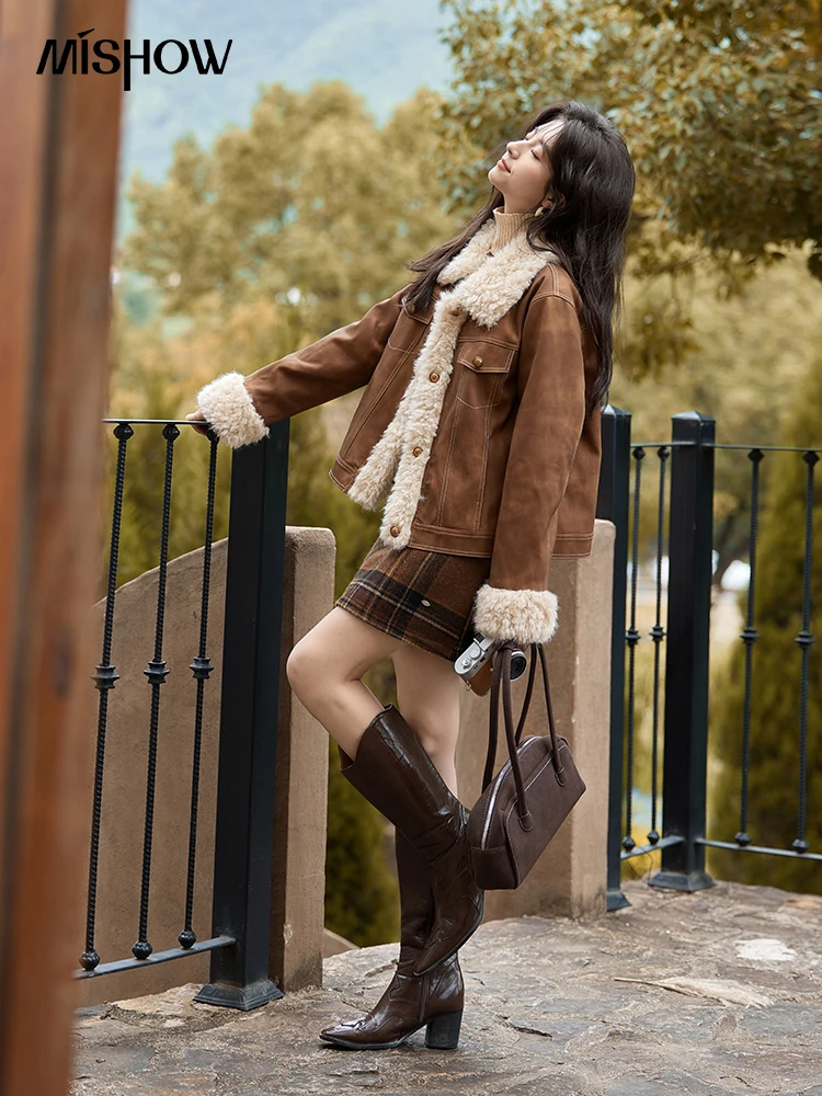 MISHOW Deri Kürk Ceket Kadın K - Women'S Fashion Leather Jacket incelemesi ve fiyatı