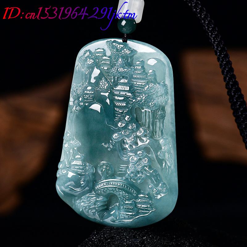 Doğal Birman Yeşim Taşı Manzar - Women Fashion Necklace incelemesi ve fiyatı