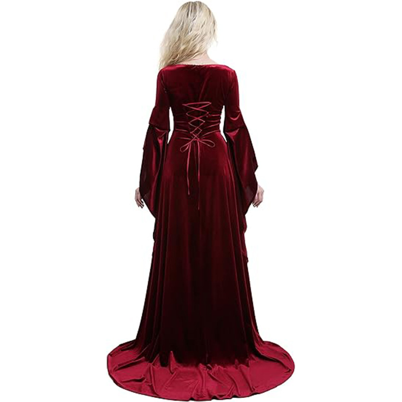 Kadın Ortaçağ Elbise Kırmızı K - Women Fashion Reddit incelemesi ve fiyatı