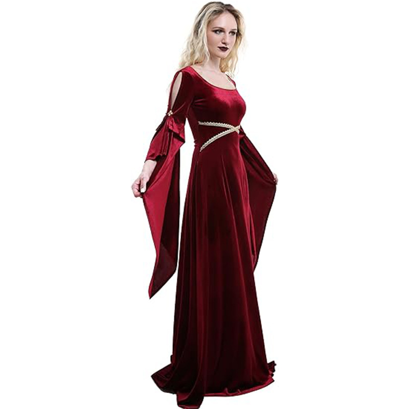 Kadın Ortaçağ Elbise Kırmızı K - Women Fashion Reddit incelemesi ve fiyatı
