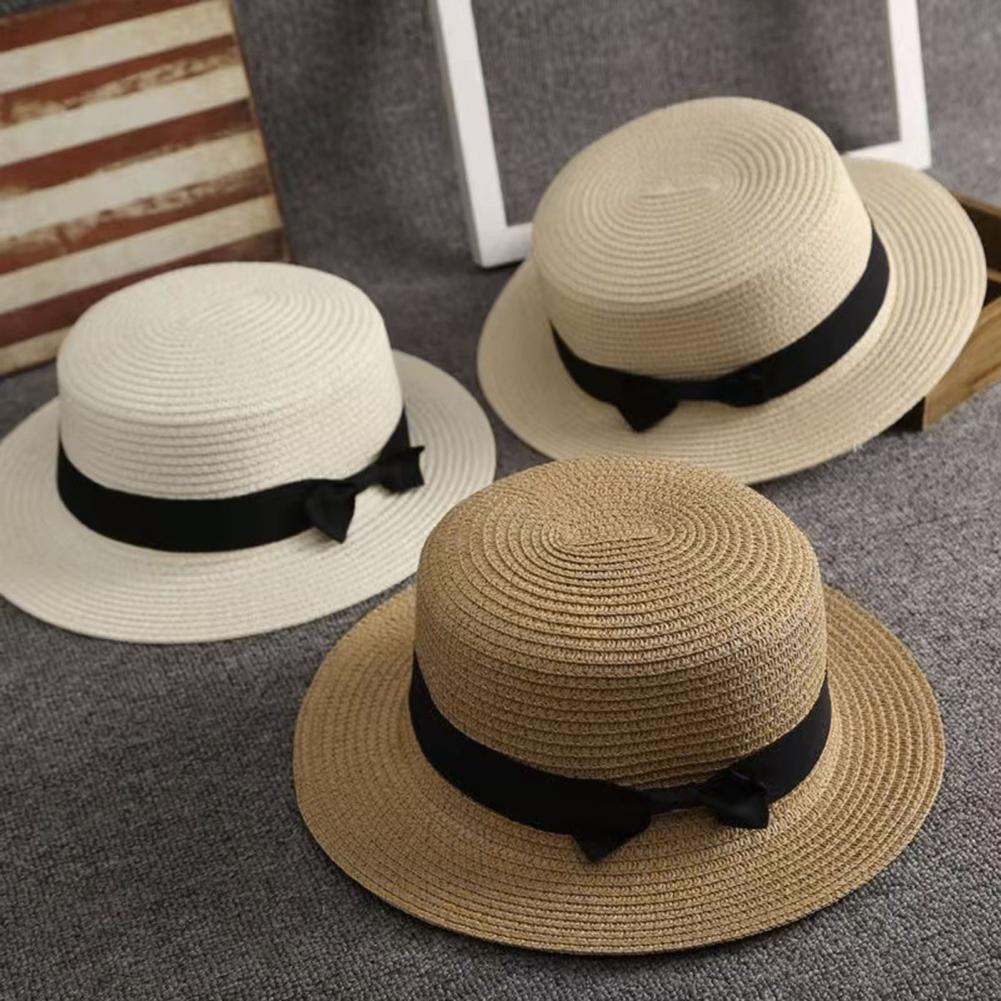 Plaj Hasır Şapkası Düz Tepeli  - Straw Hat Summer incelemesi ve fiyatı