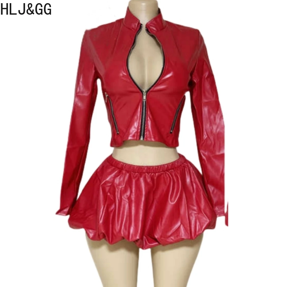HLJ&GG Moda Deri Fermuar Ceket - Women'S Fashion Leather Jacket incelemesi ve fiyatı