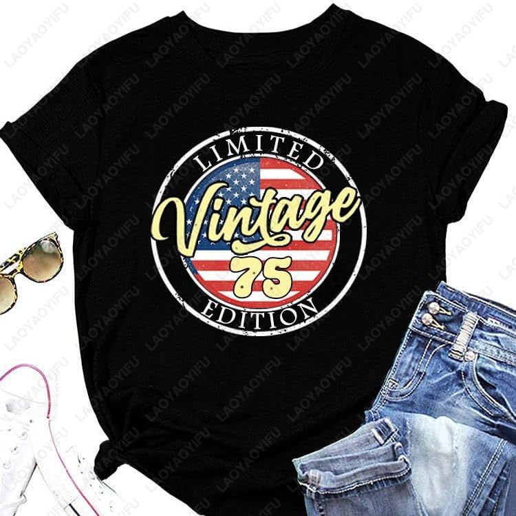 Vintage 1975 T-Shirt Kadınlar  - Women'S Fashion Of The 70S incelemesi ve fiyatı