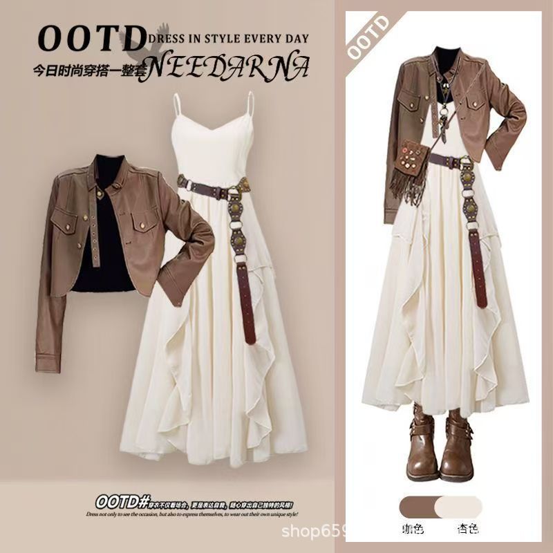 Moda Kadın Takımı İlkbahar ve  - Women'S Fashion Leather Jacket incelemesi ve fiyatı