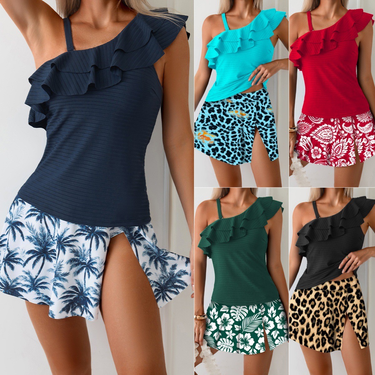 Kadın Tankini Mayo Kolsuz Crop - Crop Top Women incelemesi ve fiyatı