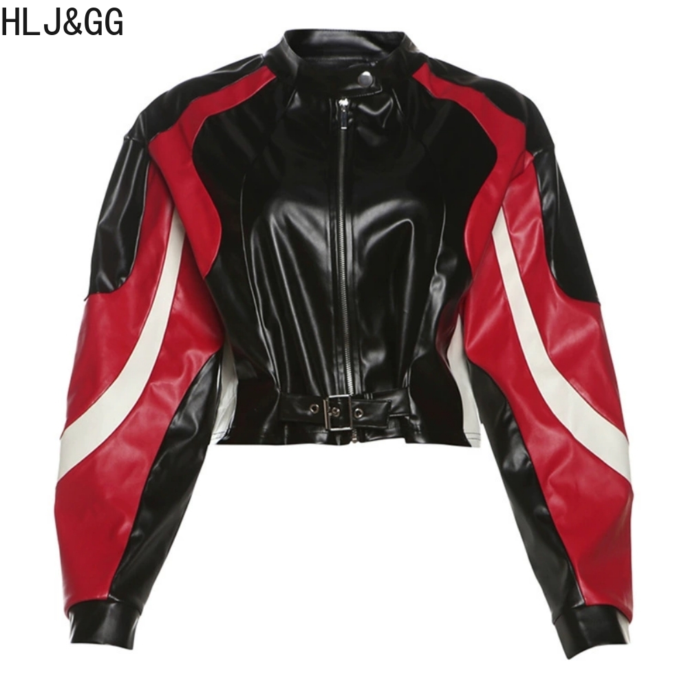 HLJ&GG Moda Y2K Deri Ceket 3 P - Women'S Fashion Leather Jacket incelemesi ve fiyatı