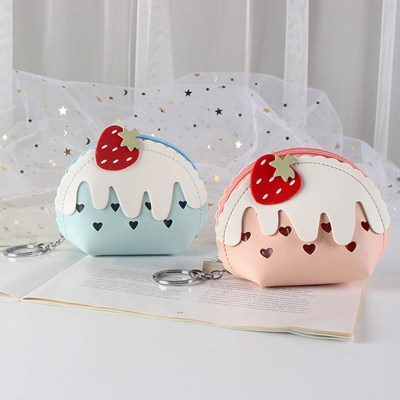 Sevimli çilekli dondurma desen - Coin Purse Women incelemesi ve fiyatı