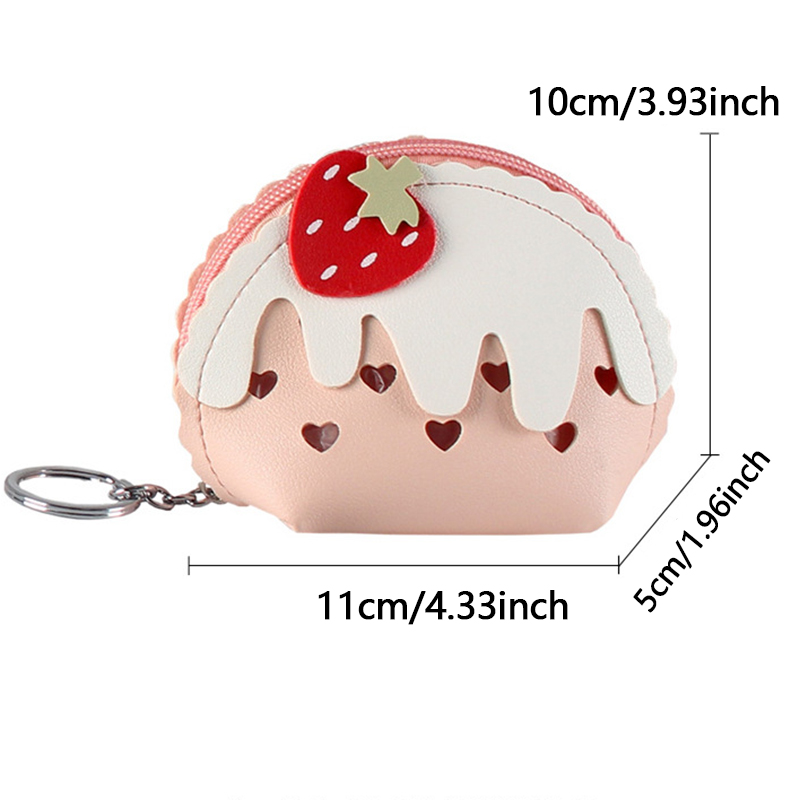 Sevimli çilekli dondurma desen - Coin Purse Women incelemesi ve fiyatı