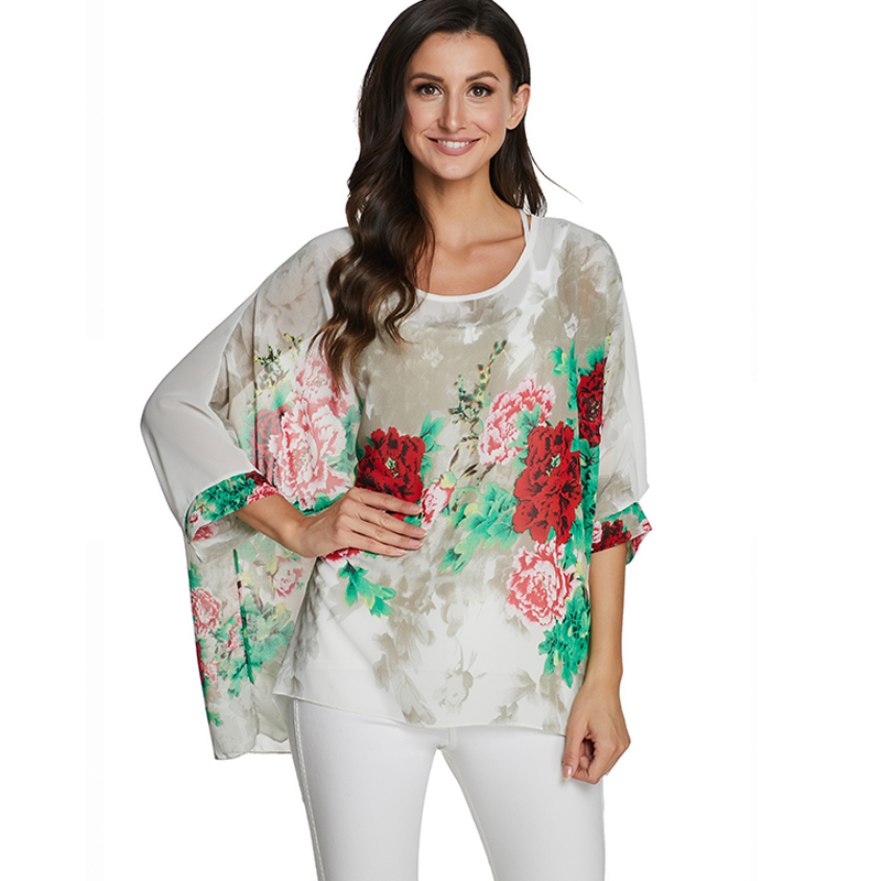 BHflutter camisas mujer 2020 k - Wrap Blouse Chiffon incelemesi ve fiyatı