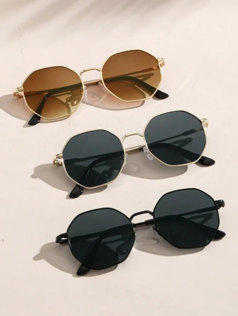 1/3 Adet Metal Geometrik Yuvar - Women'S Fashion Eyeglass Frames incelemesi ve fiyatı