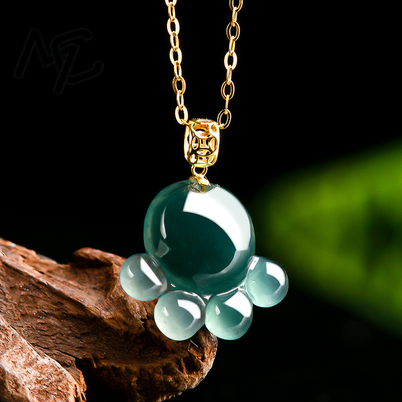 Doğal Gerçek Zümrüt Mavi Su Ye - Women Fashion Necklace incelemesi ve fiyatı