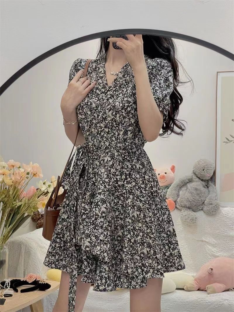 Küçük papatya Bodycon kadın el - Wrap Blouse Chiffon incelemesi ve fiyatı