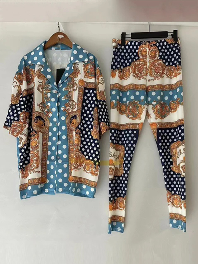 Tasarımcı retro geometrik dese - Women'S Fashion Pajamas incelemesi ve fiyatı